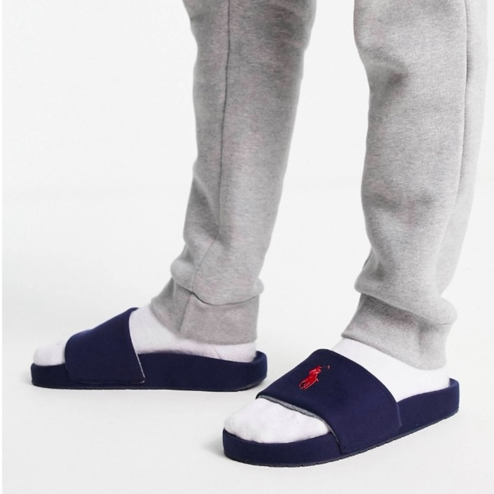 NIB Polo Ralph Lauren Men's Hendrick signature pony
Faux Shearling Slide Slipper